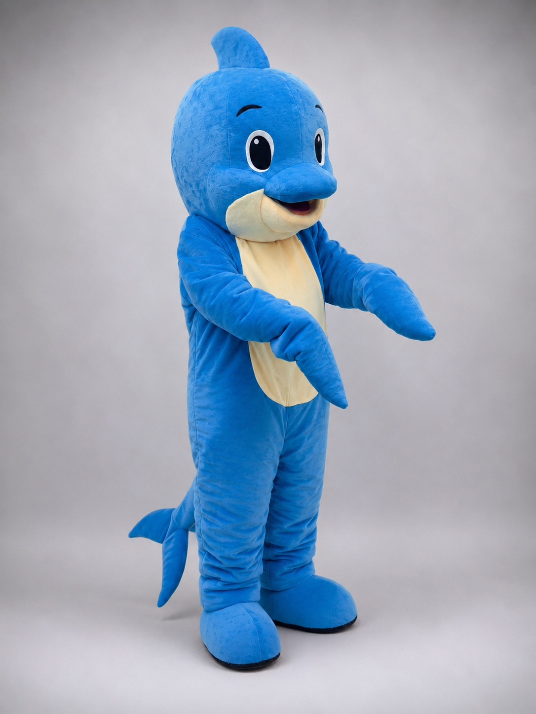 Blue Dolphin Mascot Costume