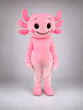 Pink Axolotl Mascot Costume
