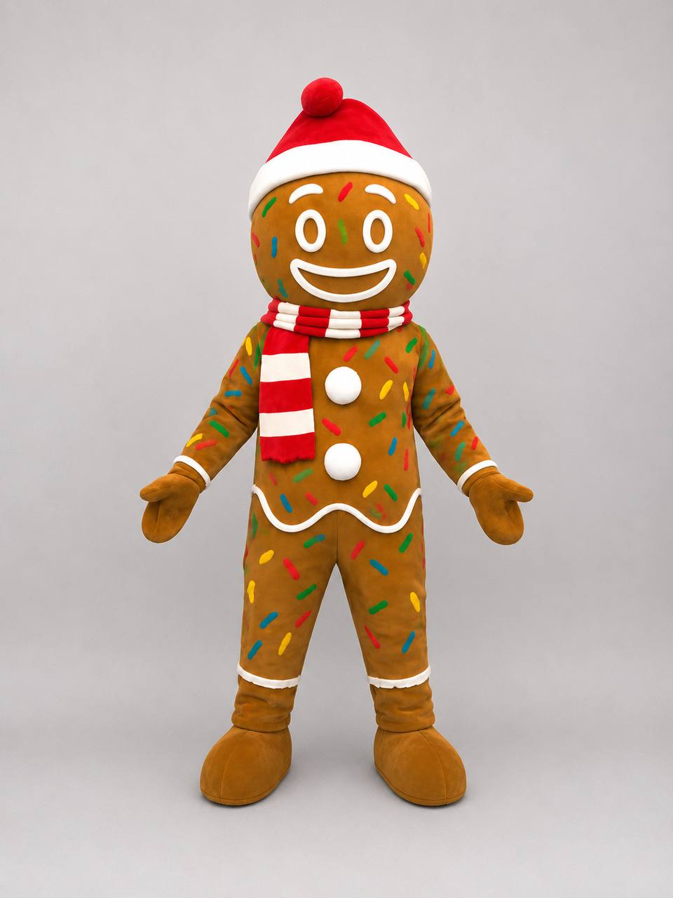 Gingerbread Man Mascot Costume