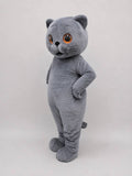 Gray Cat Mascot Costume