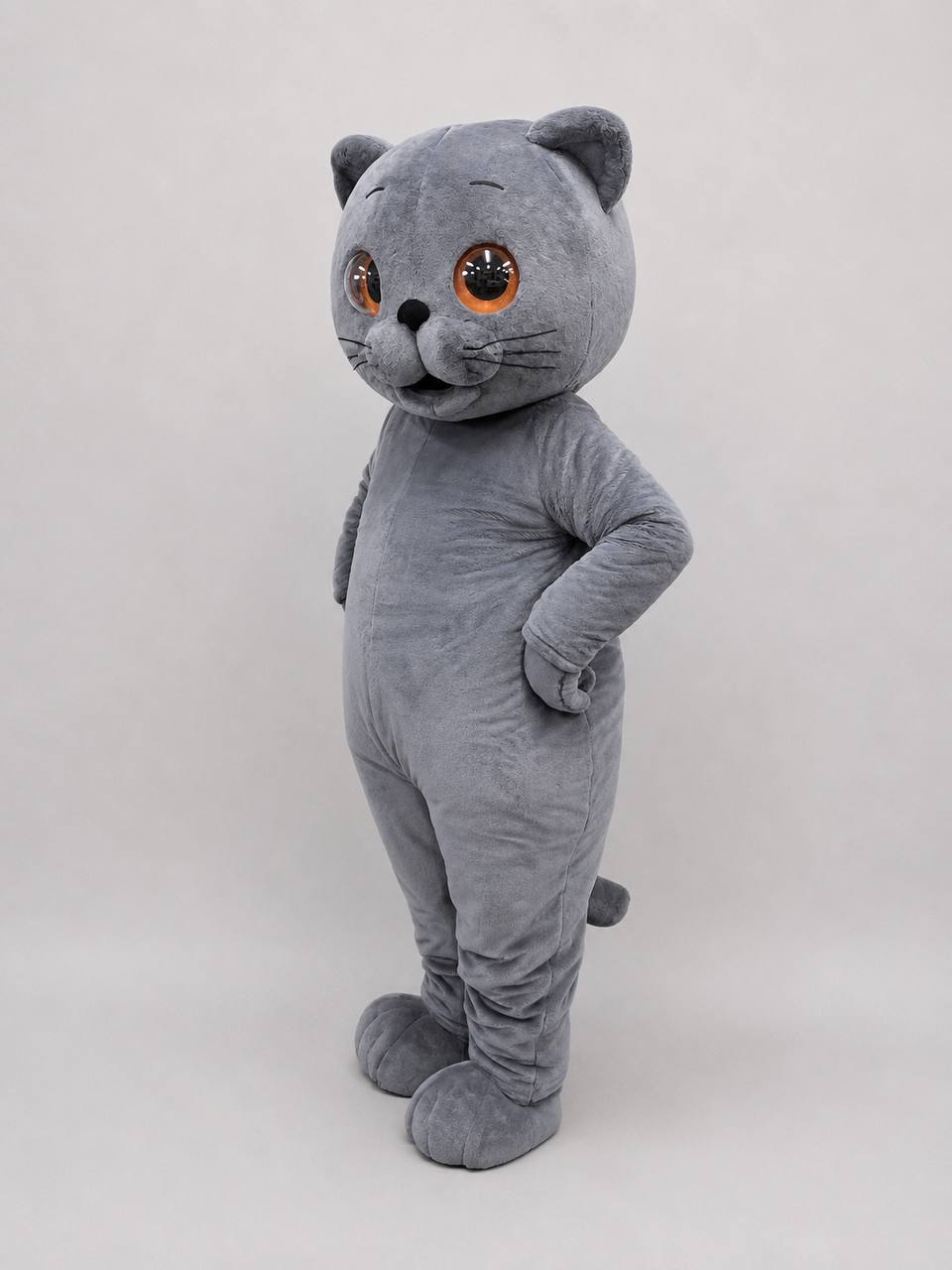 Gray Cat Mascot Costume