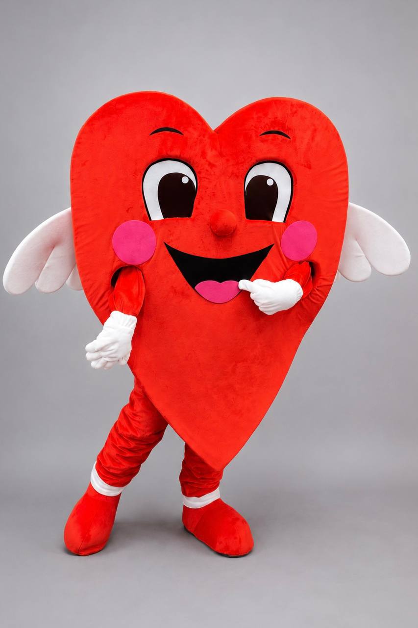 Heart Mascot Costume