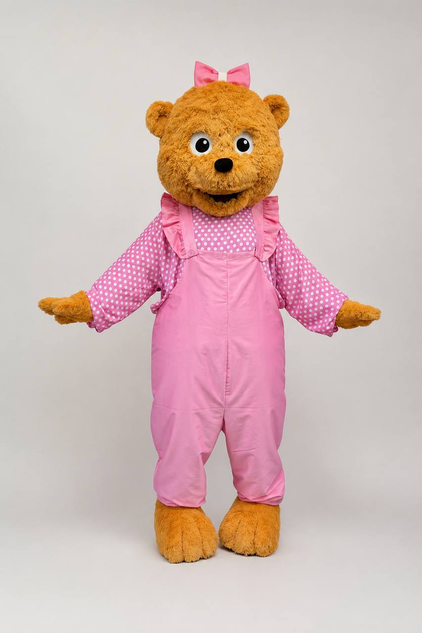 Girl Bear Mascot Costume